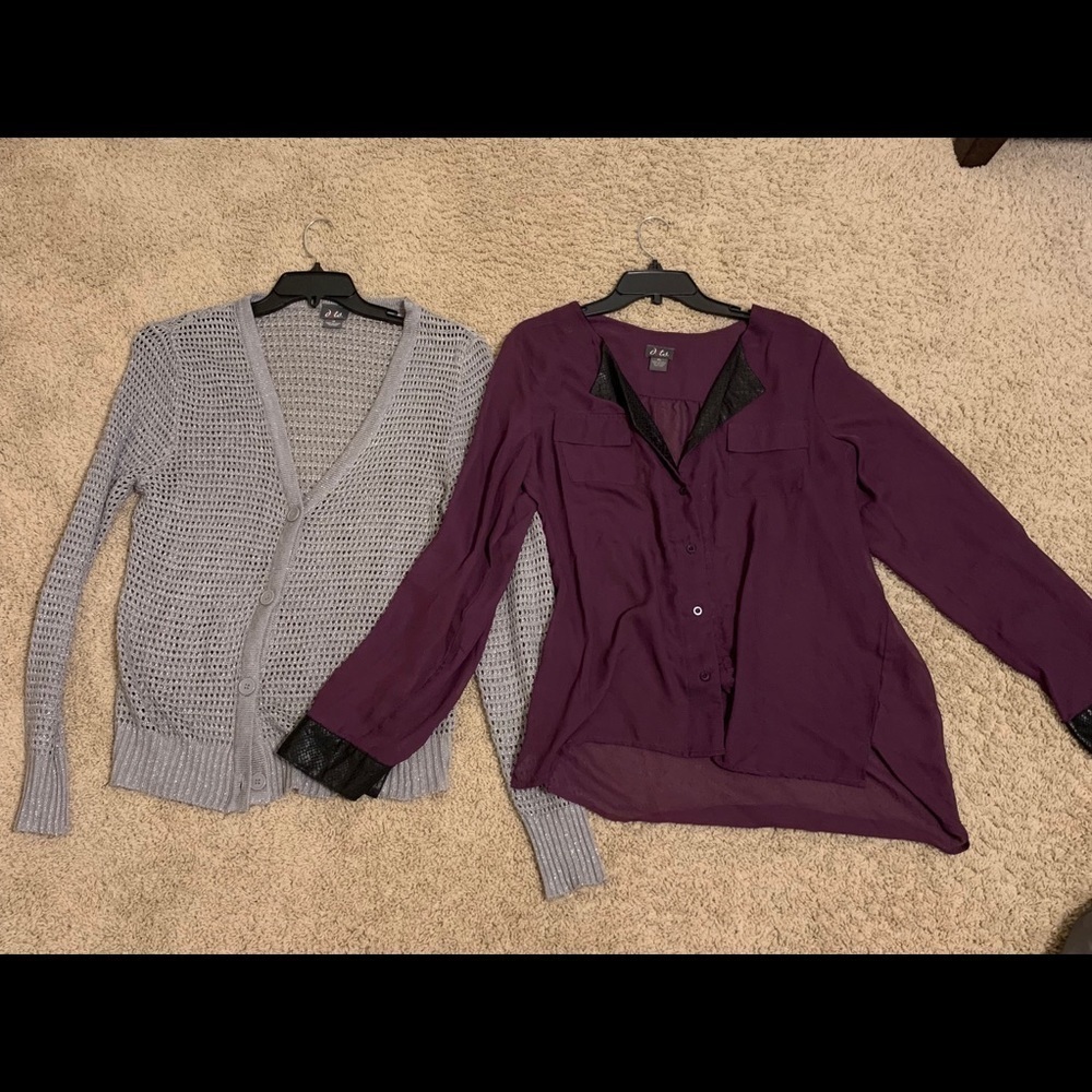 Dots Cardigan Blouse Duo 1X XL